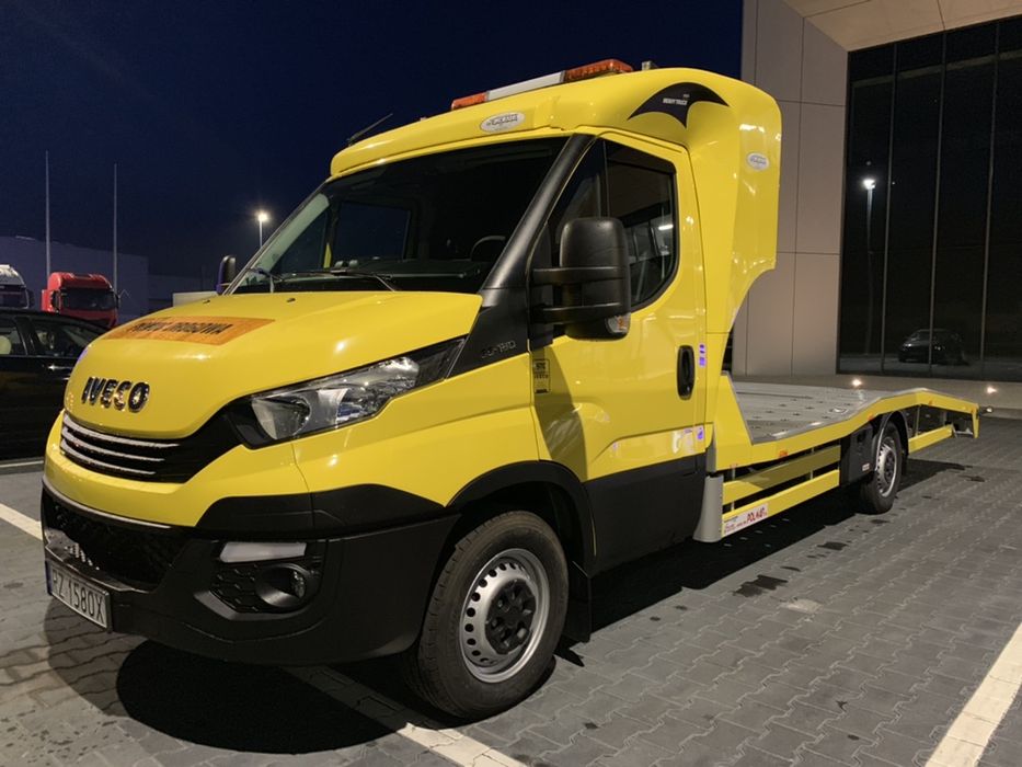 AUTO LAWETA 250zl Brutto Wynajem Nowa KAT. B Sypialnia IVECO 180konii