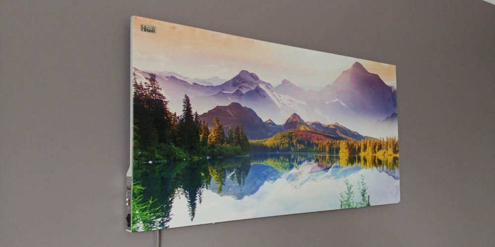 Metalowy grzejnik HSteel ISH 750 podczerwień Fototapeta