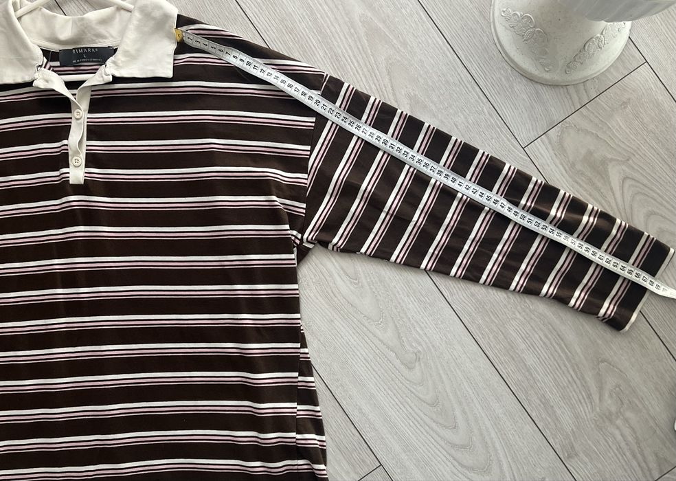 Чоловіче смугасте поло Primark у розмірі L