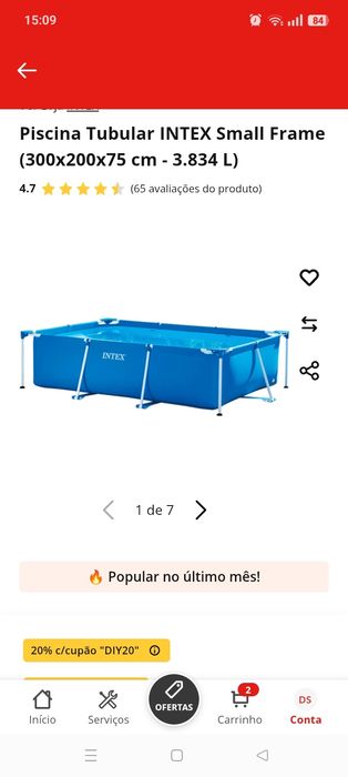 Vendo piscina com cobertura e bomba