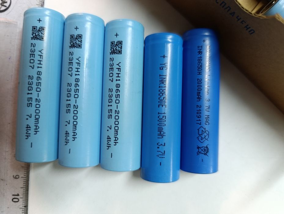 .Продам для павербанка и фонариков  литиевые акомулятори