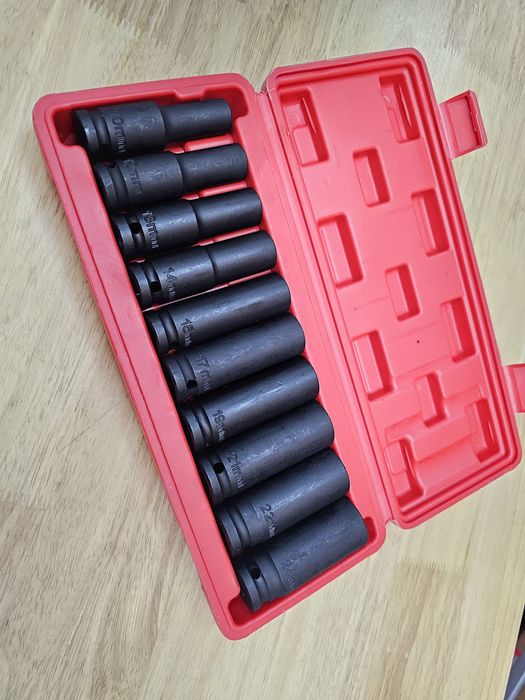 Прочные долговечные Ударные головки Набор 10шт 10-24 1/2 Для Гайковерт