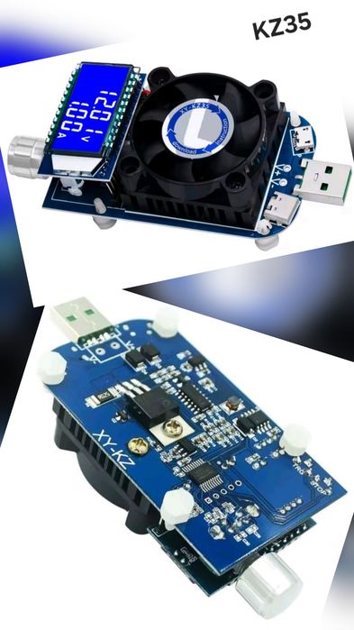 (НОВЫЙ) Электронная USB нагрузка FX35 KZ35 5A 35W Нагрузочный резистор