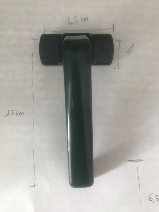 Puxador de aluminio com mola de recuperação (Muleta)