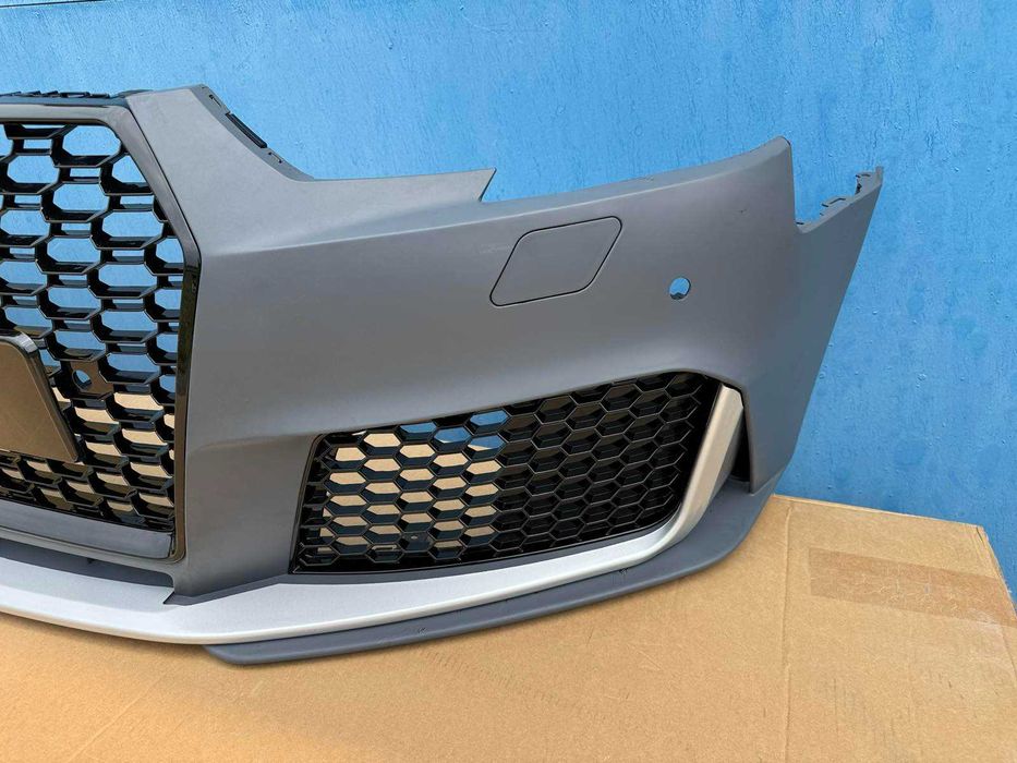 Бампер а4 б9 16-20 рс з решітками ауді бампер решотка RS4 новий AUDI