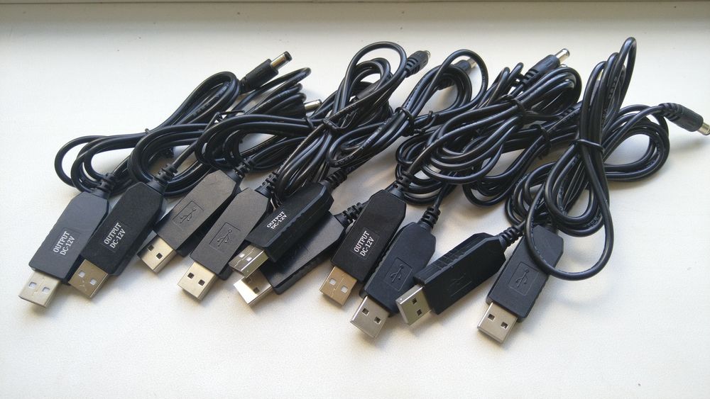 Кабель USB DC 12В для живлення Wi-Fi роутера від павербанка