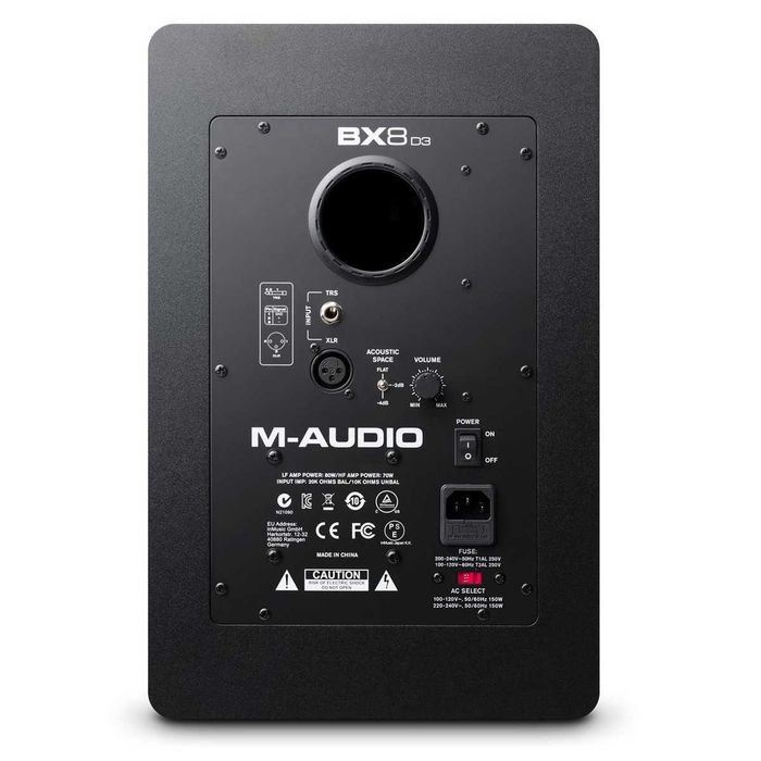 Colunas estúdio M-Audio BX8 D3