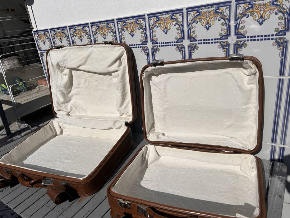 2 Malas de viagem Tauro Antiga pele