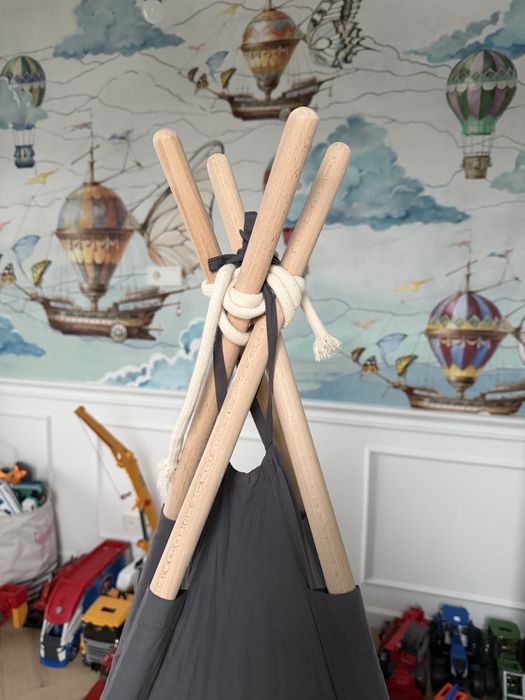 Namiot tipi oh babe szary drewno boho