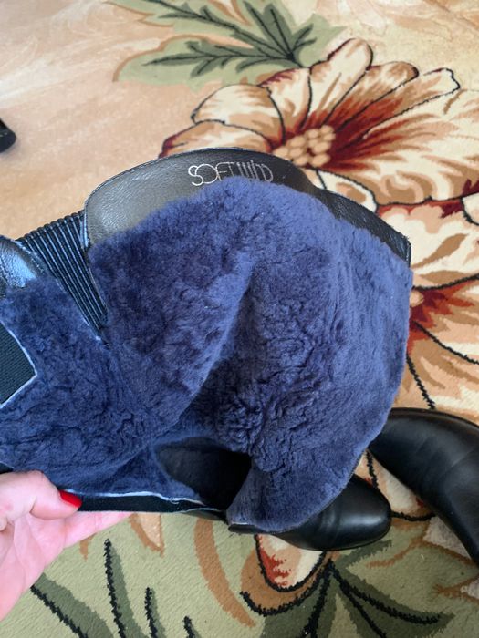 Чоботи жіночі зимові шкіряні на цегейці (сапоги)