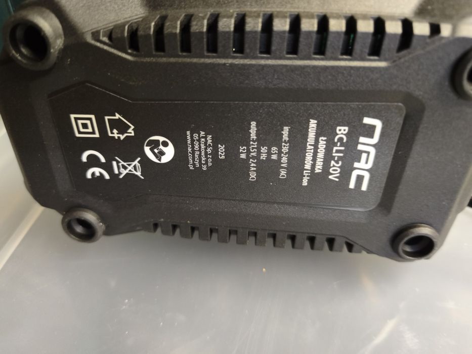 NAC adapter USB latarka bateria ładowarka