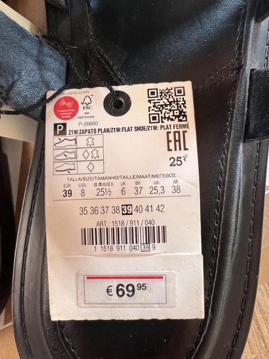 Босоніжки жіночі,Зара.нові, натуральна шкіра, 39 розмір