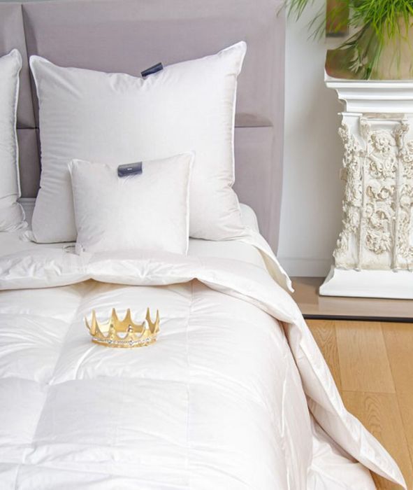 Kołdra AMZ QUEEN zimowa, puch 100% 135x200cm Biały