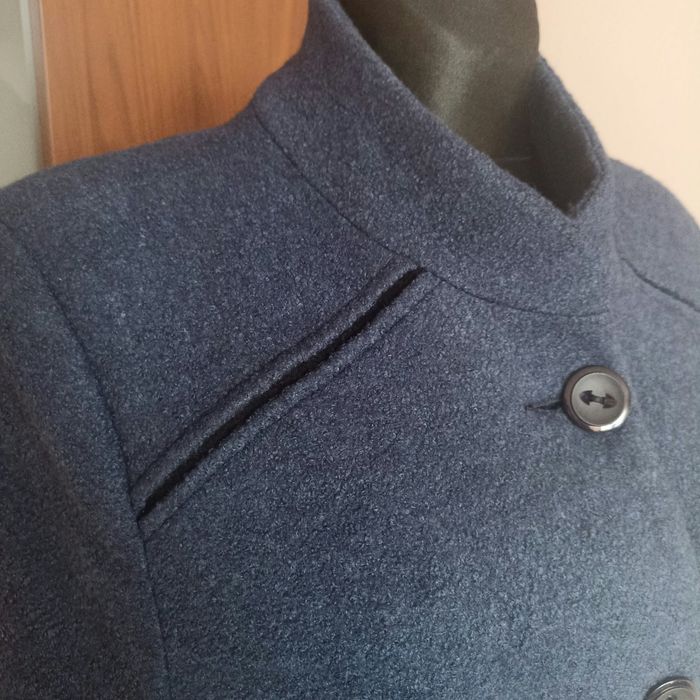 Tanio świetny elegancki płaszcz zimowy Natalia 4xl