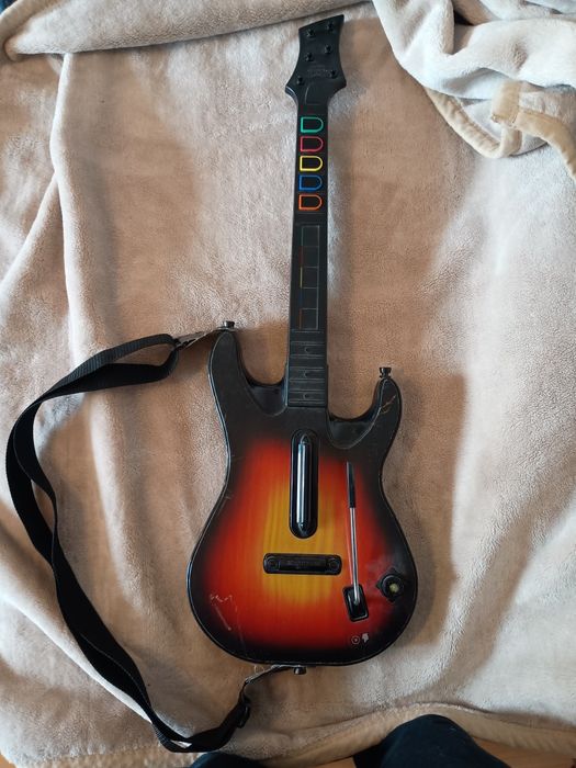 Gitara guitar hero Xbox 360 z odbiornikiem USB do PC