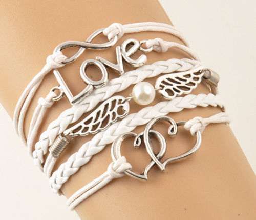 Pulseira multicamadas Amor Love Amizade dia dos namorados presente