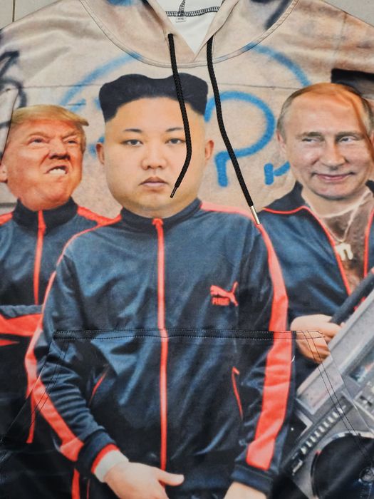 Bluza 3D Trump ,Putin , Kim Jong Un roz. XXL  głowy 3 prezydentów