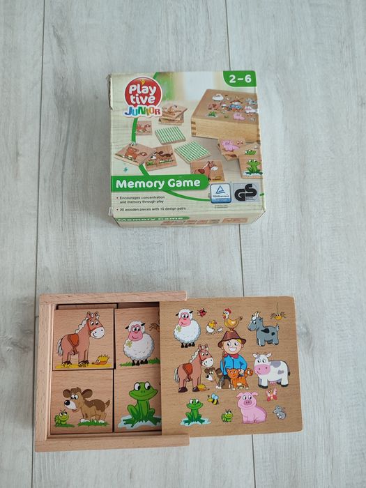 Набір дерев'яних розвиваючих ігор сортер | Рибалка, меморі, пазли | Мо