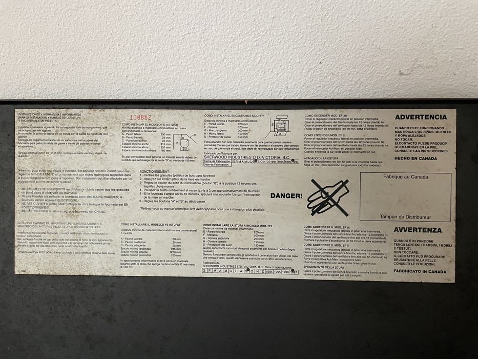 Recuperador/Salmandra a pellets enviro ef3