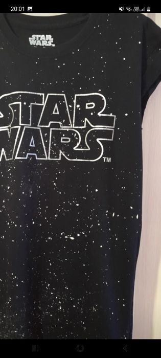 T-shirt czarny gwiazdziste niebo s/m