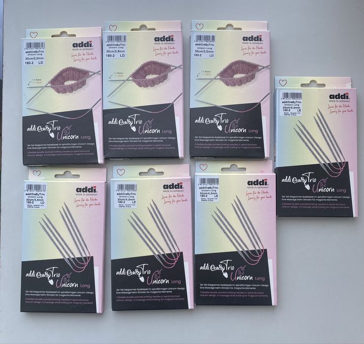 Спиці   Addi crasy Trio Unicorn long Адди крези трио лонг