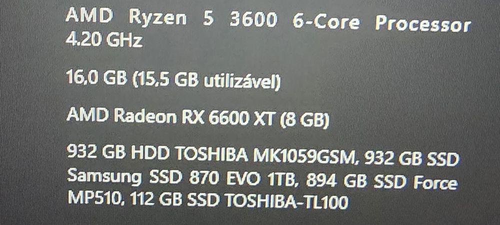 Pc gaming rx6600xt