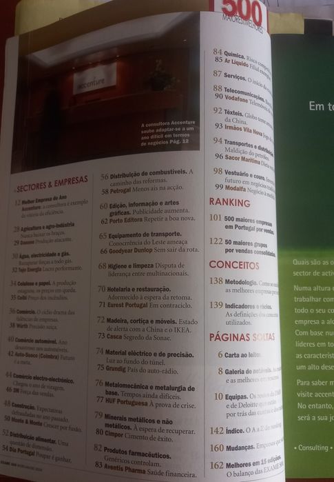 as 500 maiores 2004 e 50 grupos económicos revista e CD-ROM