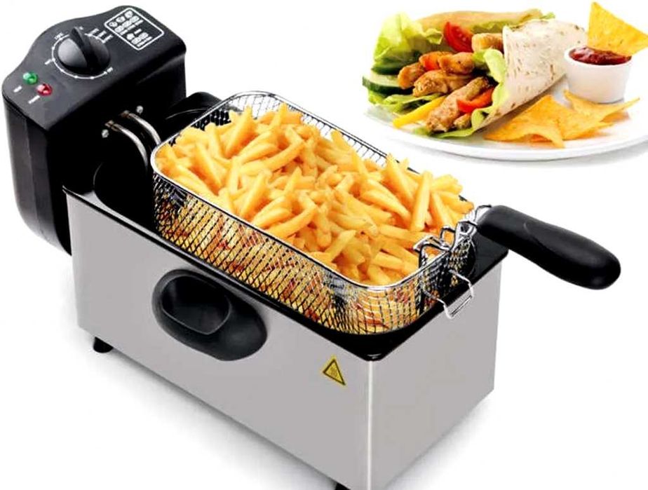 Frytkownica stalowa 3L Royalty Line 2000W Nowa!