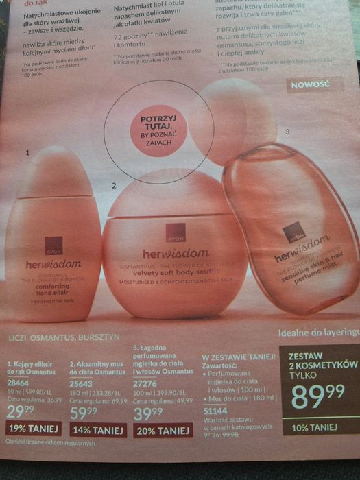 Nowości firmy Avon kosmetyki zestawy