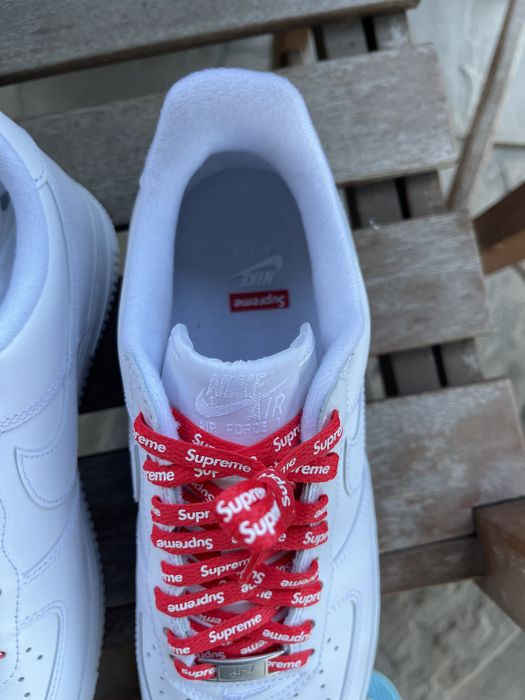 Supreme × Nike Air Force 1 Low Supreme × NIKE AIR FORCE 1 LOW (White) - CRACKLIMB