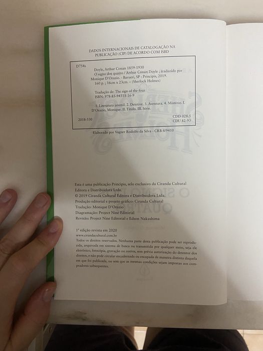 Livro Sherlock Holmes - O Signo dos Quatro