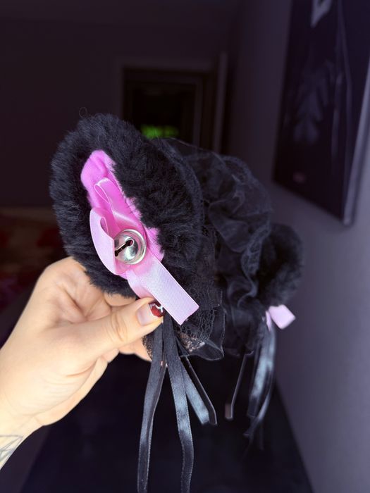 Горничная-кошечка, ушки с колокольчиками