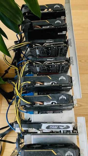 Koparka Kryptowalut 8 x 1660 Ti + Super