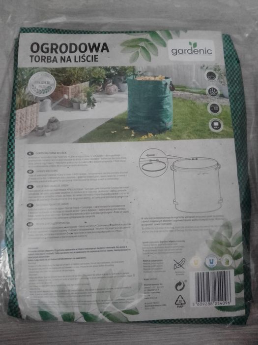 Nowa ogrodowa torba na liście gardenic
