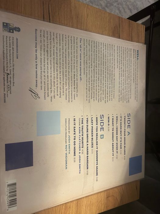 Продам платівки Joe Bonamasa 4 шт на 180 гр вінілі