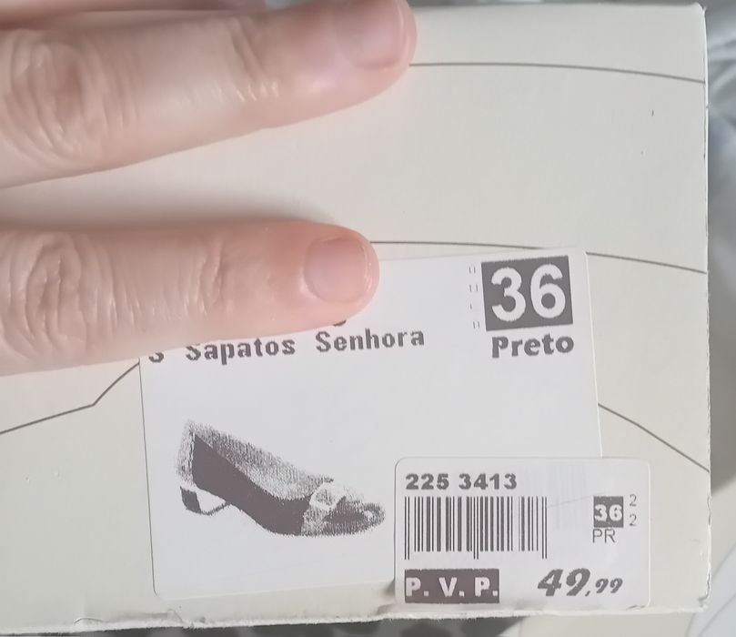 Sapatos usados 1vez