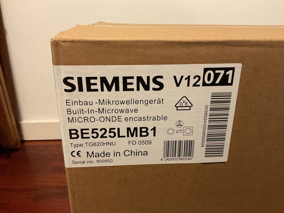 Microondas com grill Siemens- Novo-