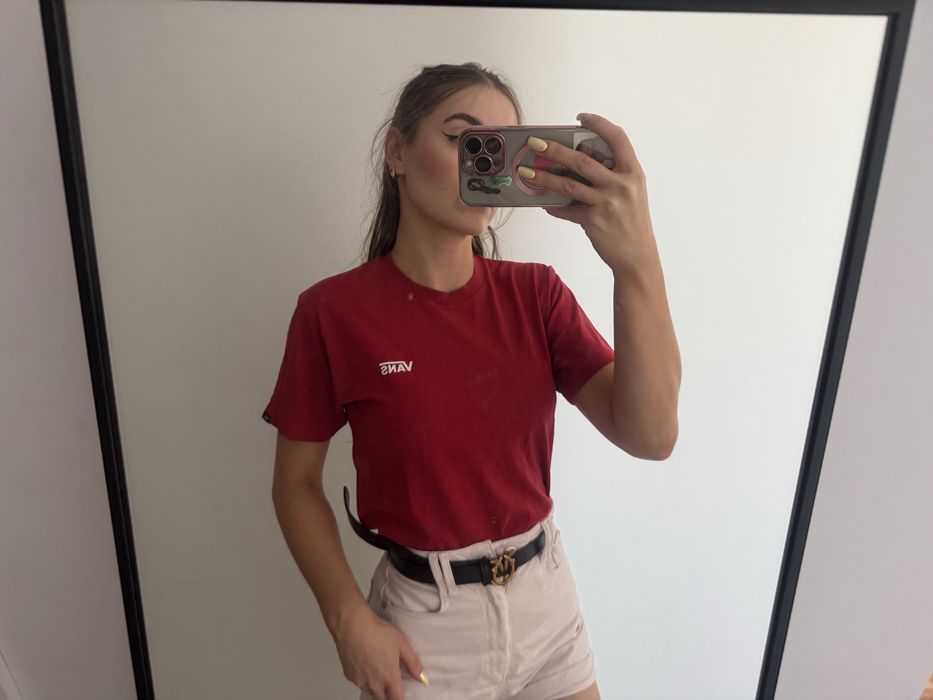 Koszulka t-shirt Vans czerwona
