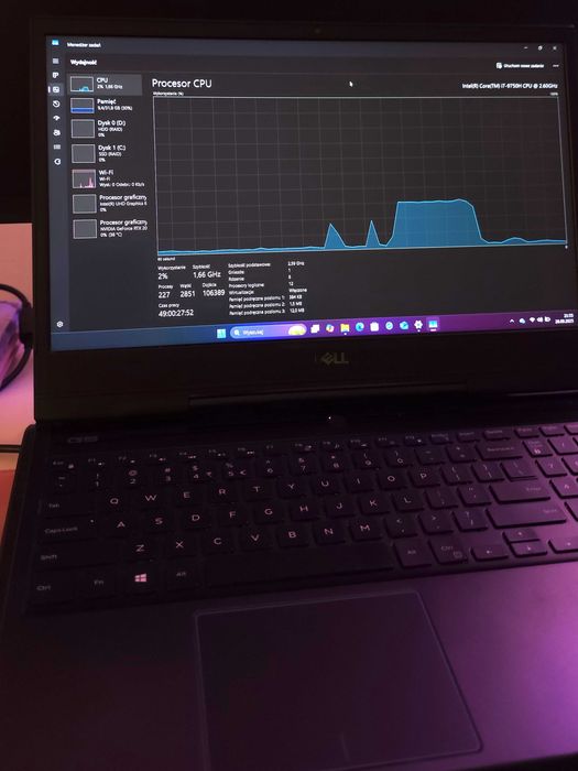 Laptop Dell G5, i7 RTX2060, 32gb ram, 1tb SSD, podkładka gratis