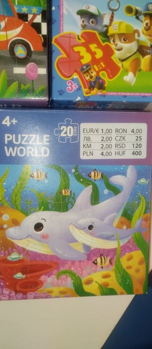 Puzzle polecam 5 opak. po 20 + szt.