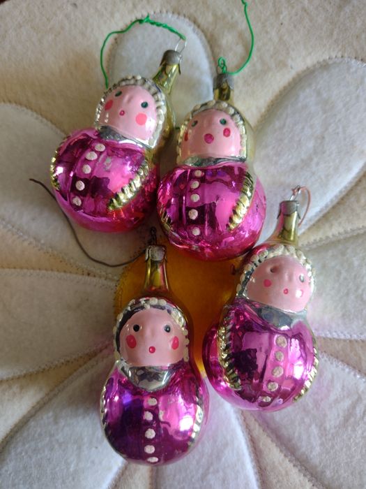 Bombki choinkowe laleczka PRL