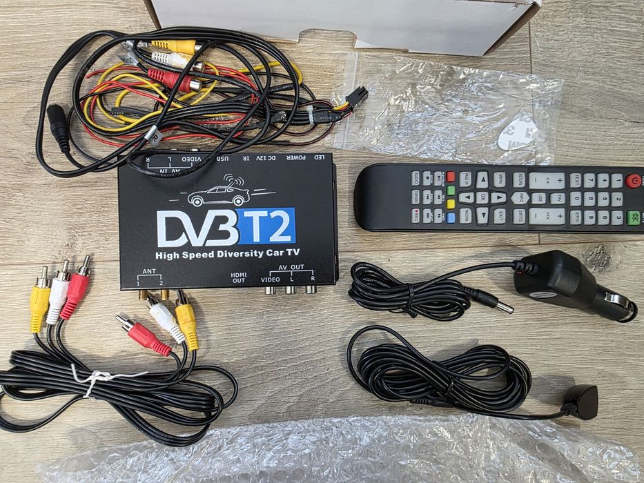 Tuner cyfrowy tv dvb T2 H.265 HEVC hdmi do samochodu dekoder 12V