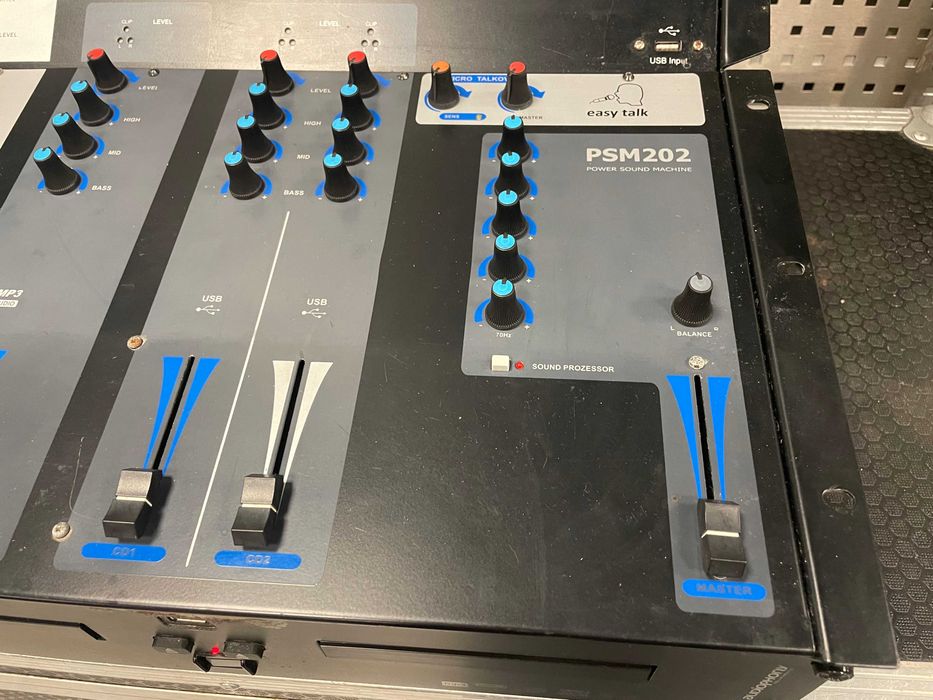 Powermikser Maintronic PSM-202 CD/MP3 USB,  Talkover, EQ,  2x400W w 4R