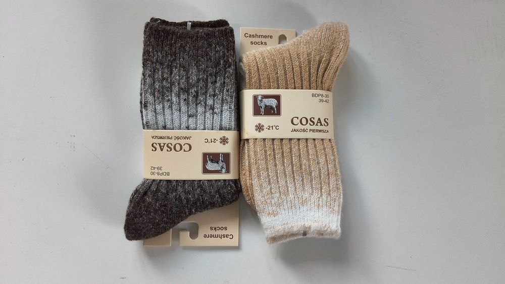 Ciepłe skarpetki wełna angora Cosas 39-42