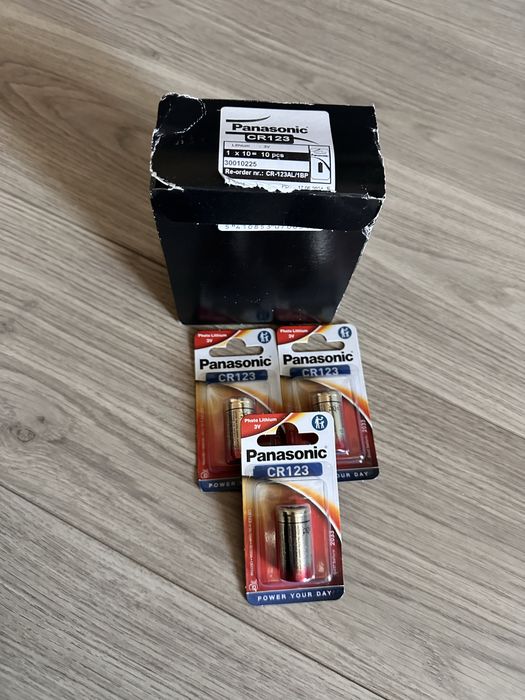Батарейка CR 123 Panasonik ,Varta CR-123 Lithium Крона 6LR61 9V