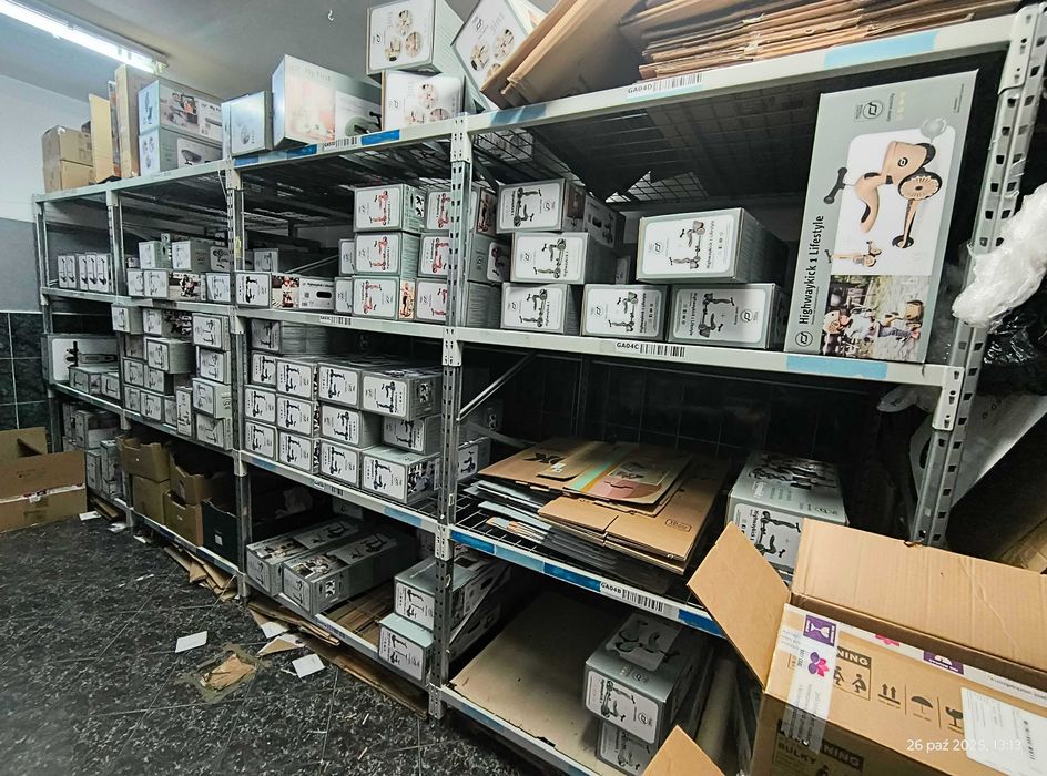 Regał półkowy  magazynowy szer  526 wys 218 gł 122 FV Vat