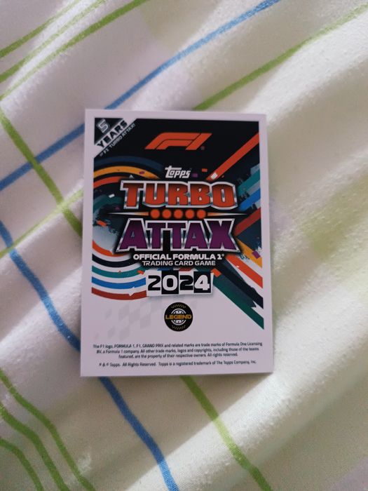 Carta Legend Nigel Mansell Turbo attax 2024