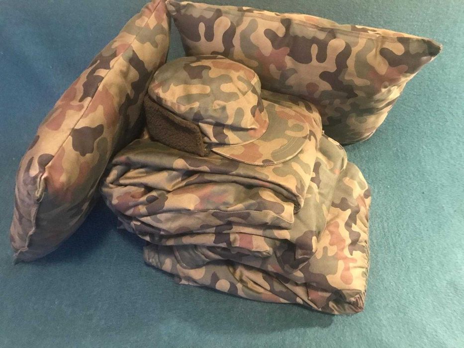 Myśliwskie – kurtka, spodnie, kamizelka, czapka, maskujące, w teren