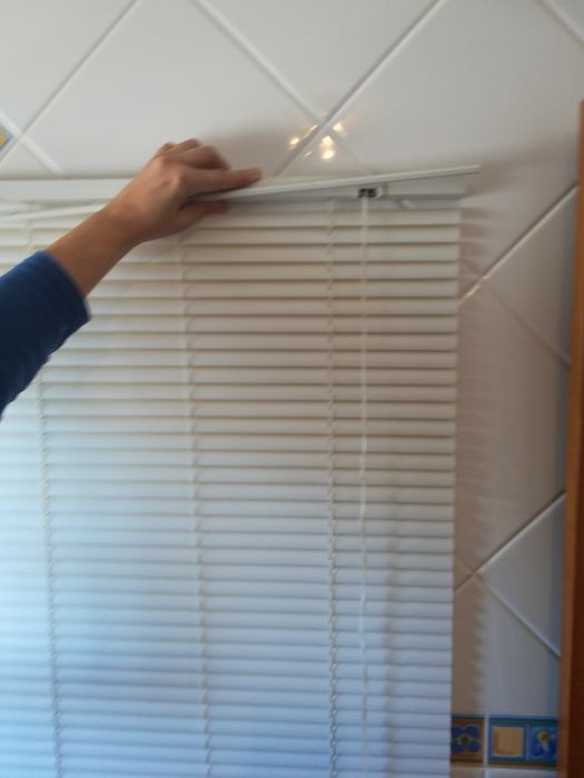 Estores de ripas branco 80cm