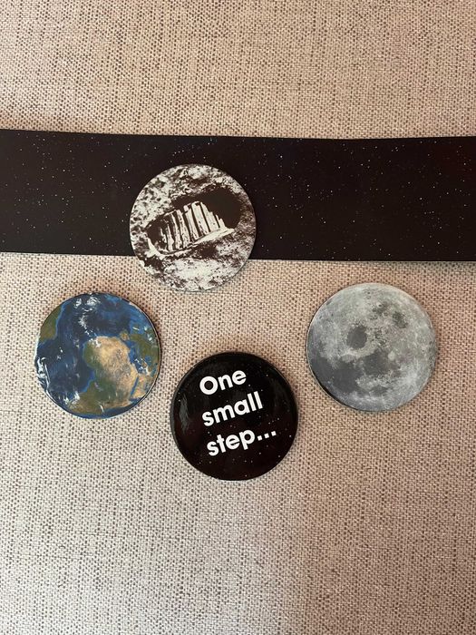 Conjunto de 4 Ímanes - Missão Apollo 11